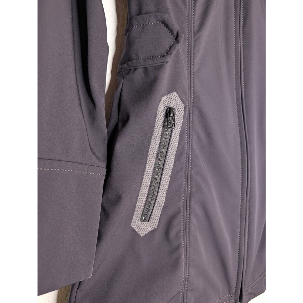 Athleta Contender Softshell Trench Commuter Jacket Black XS Travel Athleisure - Picture 4 of 5